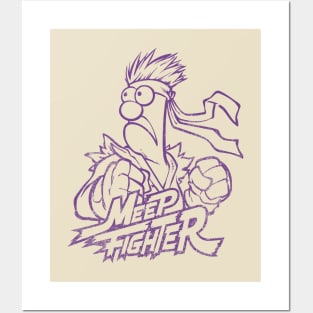 Beaker Meep muppets Retro Purple Posters and Art